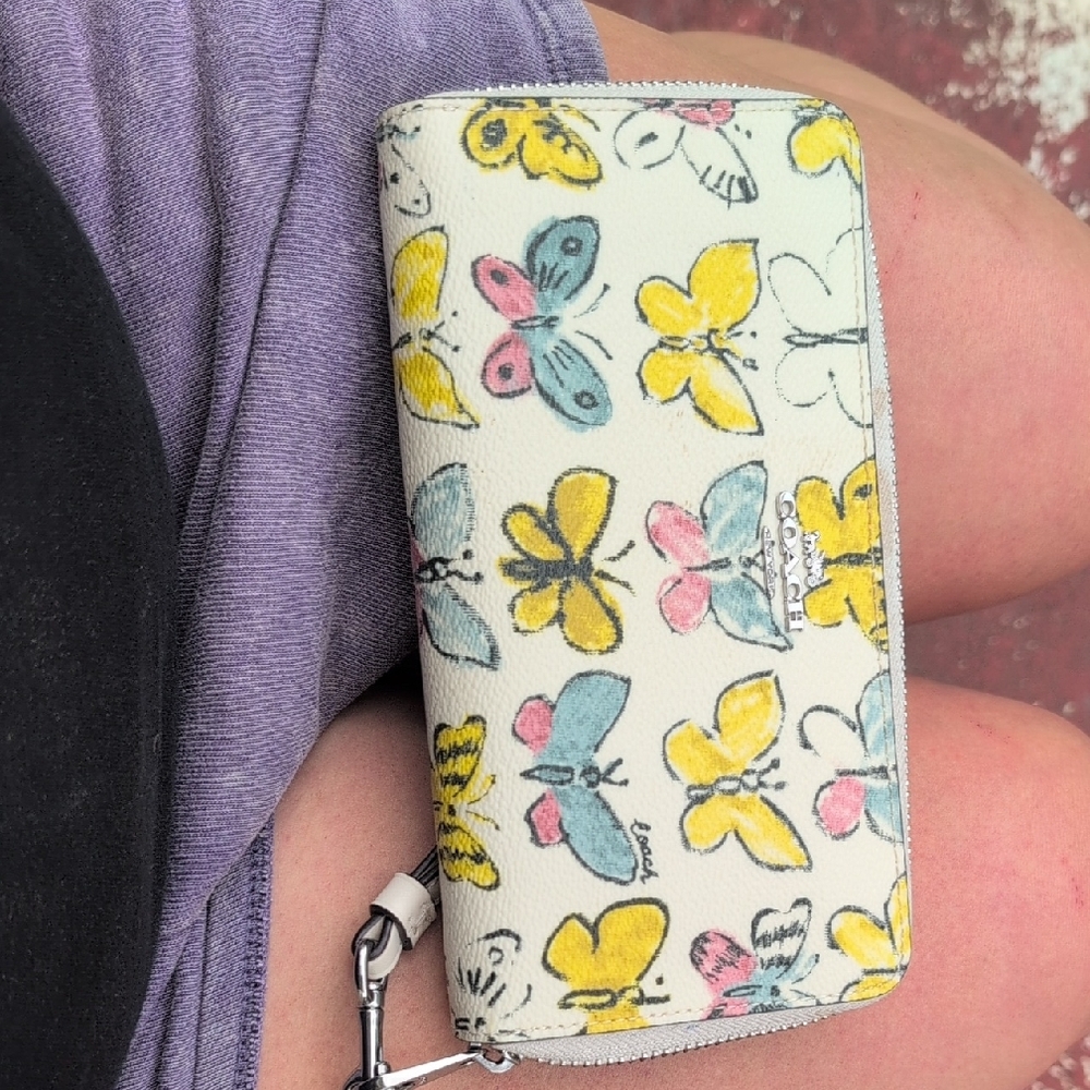 Coach Butterfly Print Wallet
